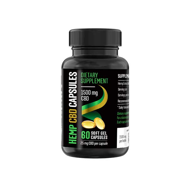 Reakiro - CBD Gel Capsules 1500 mg - 60 capsules