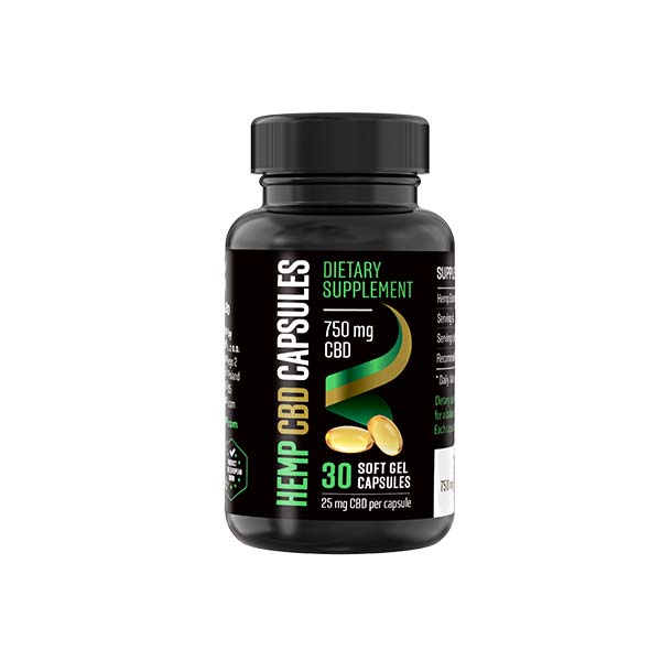CBD Gel Capsules - 750 mg - 30 capsules