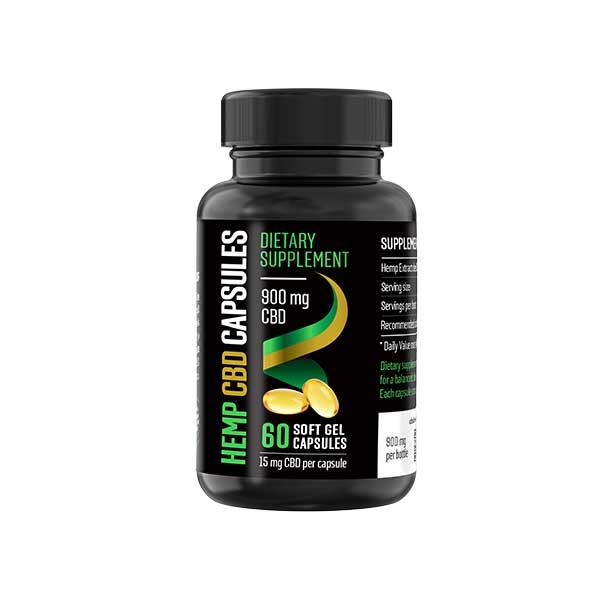 Reakiro - CBD Gel Capsules 900 mg - 60 capsules