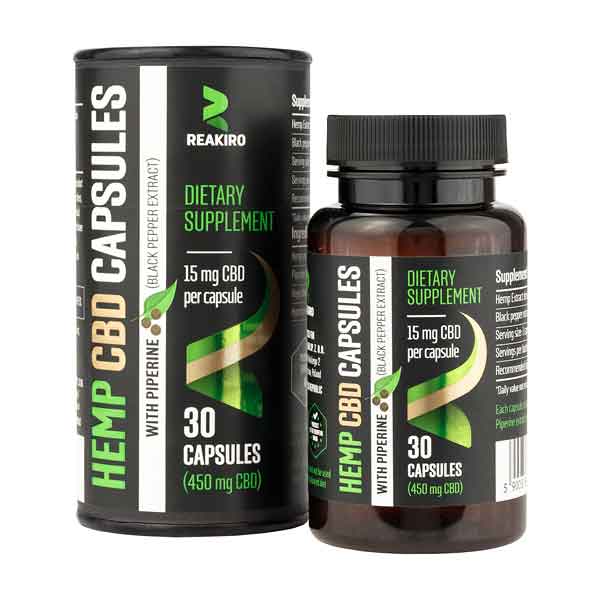 CBD vegan capsules - 450 mg - 30 capsules