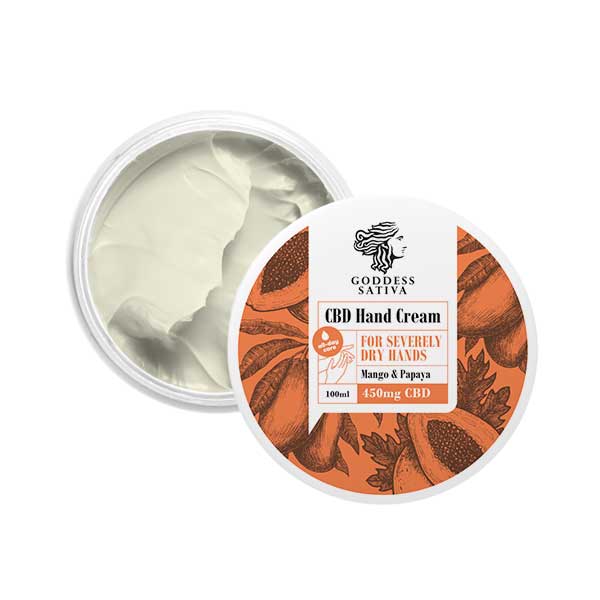 Goddess Sativa - Hand Cream Mango & Papaya - 450 mg CBD - 100 ml