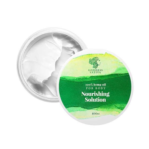 Goddess Sativa - Hemp oil based Body Cream - Nourishing Solution - 100 ml