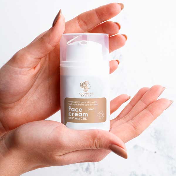 Goddess Sativa - CBD Moisturising Day Face Cream - 50 ml