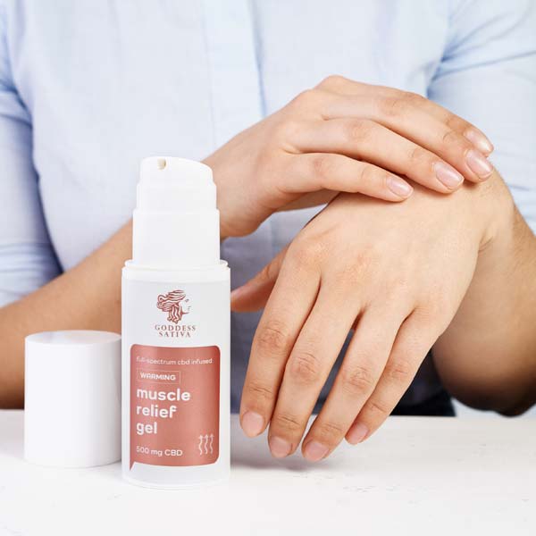 Goddess Sativa - Muscle Relief - Warming Gel with 500mg CBD - 100 ml