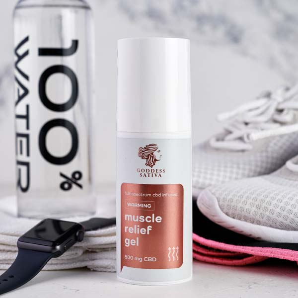 Goddess Sativa - Muscle Relief - Warming Gel with 500mg CBD - 100 ml