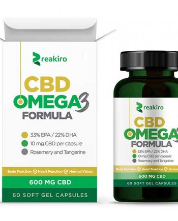 Reakiro - Omega 3 + 600 mg CBD - 60 gel capsules