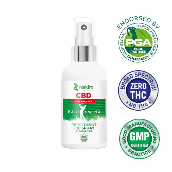 Reakiro - Golf Pro Formula - CBD Oil Spray - 30 ml
